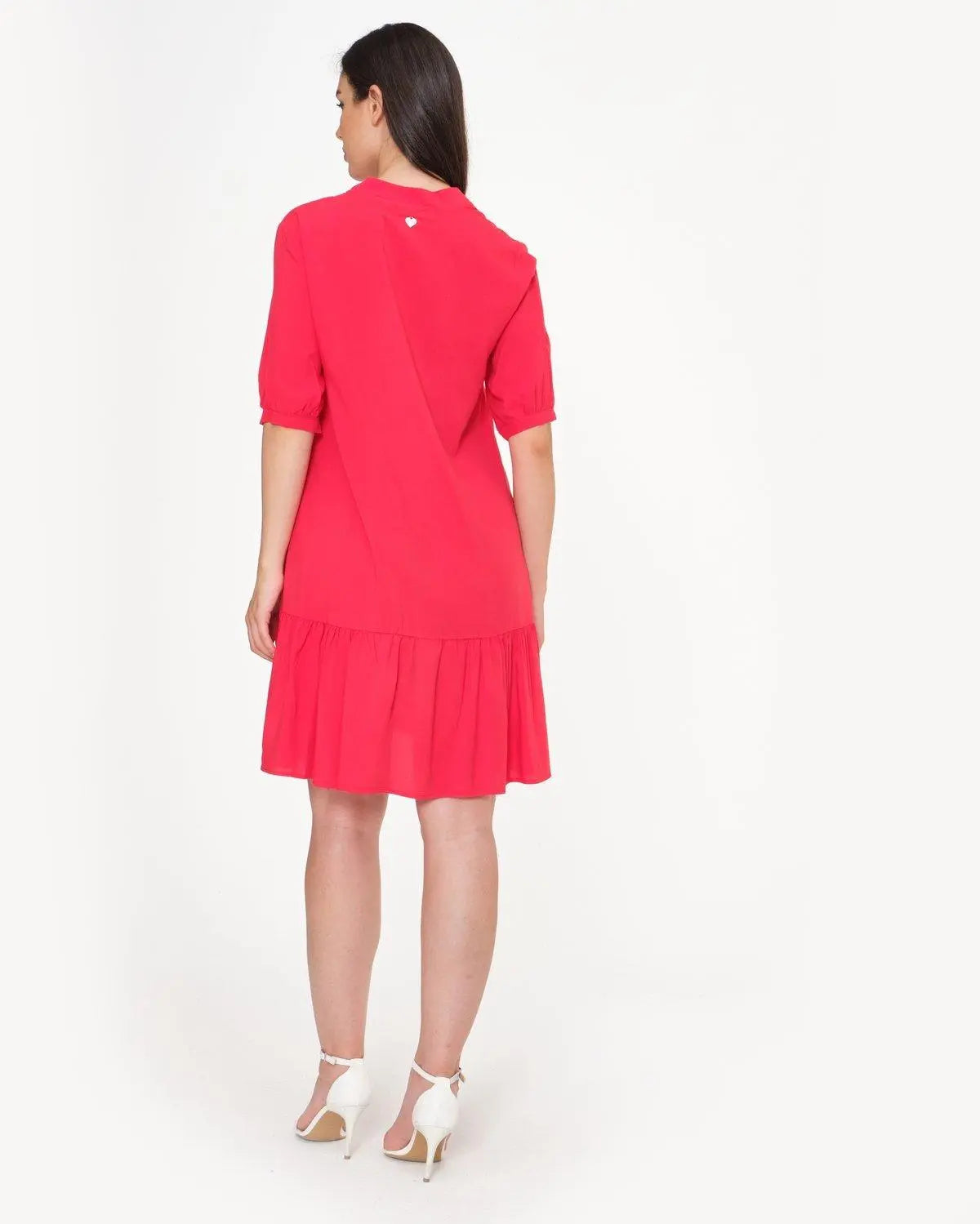 Blusa coreana fantasia con scollo a V e manica ad aletta FRAGOLA DORABELLA