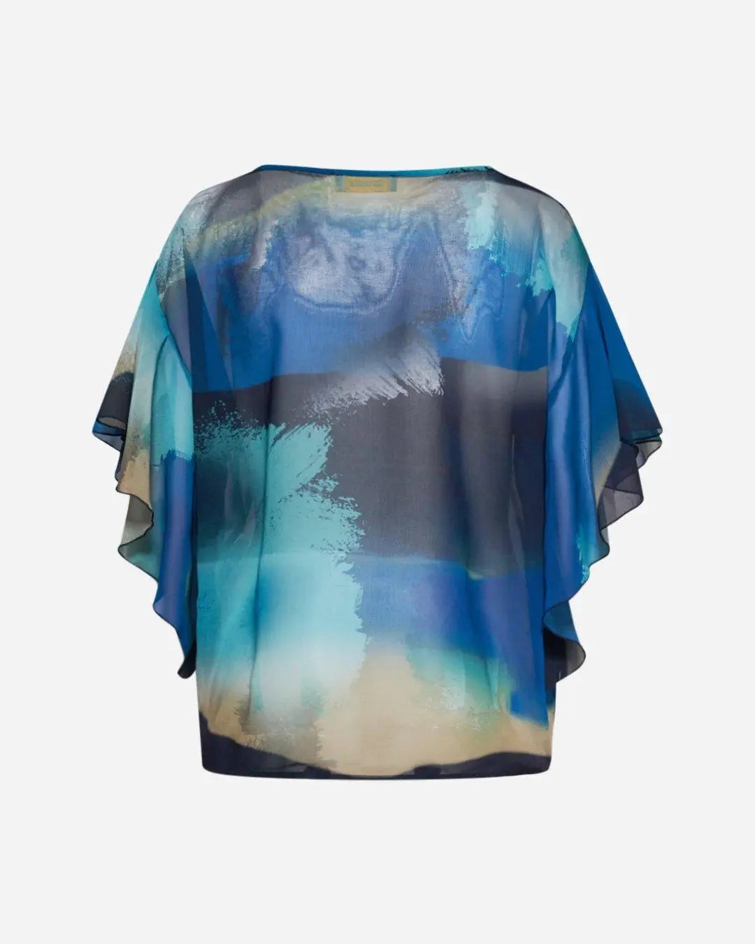 Blusa elegante in fantasia ACQUA DORABELLA