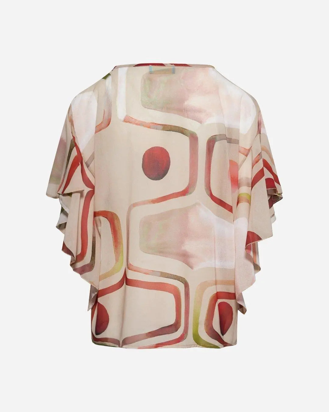 Blusa elegante in fantasia SABBIA DORABELLA