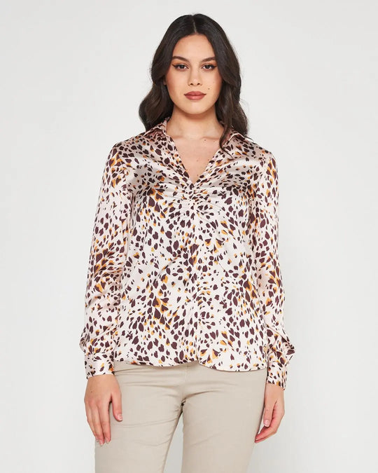 Blusa fantasia Beige DORABELLA XXL