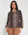 Blusa fantasia animalier NERO DORABELLA