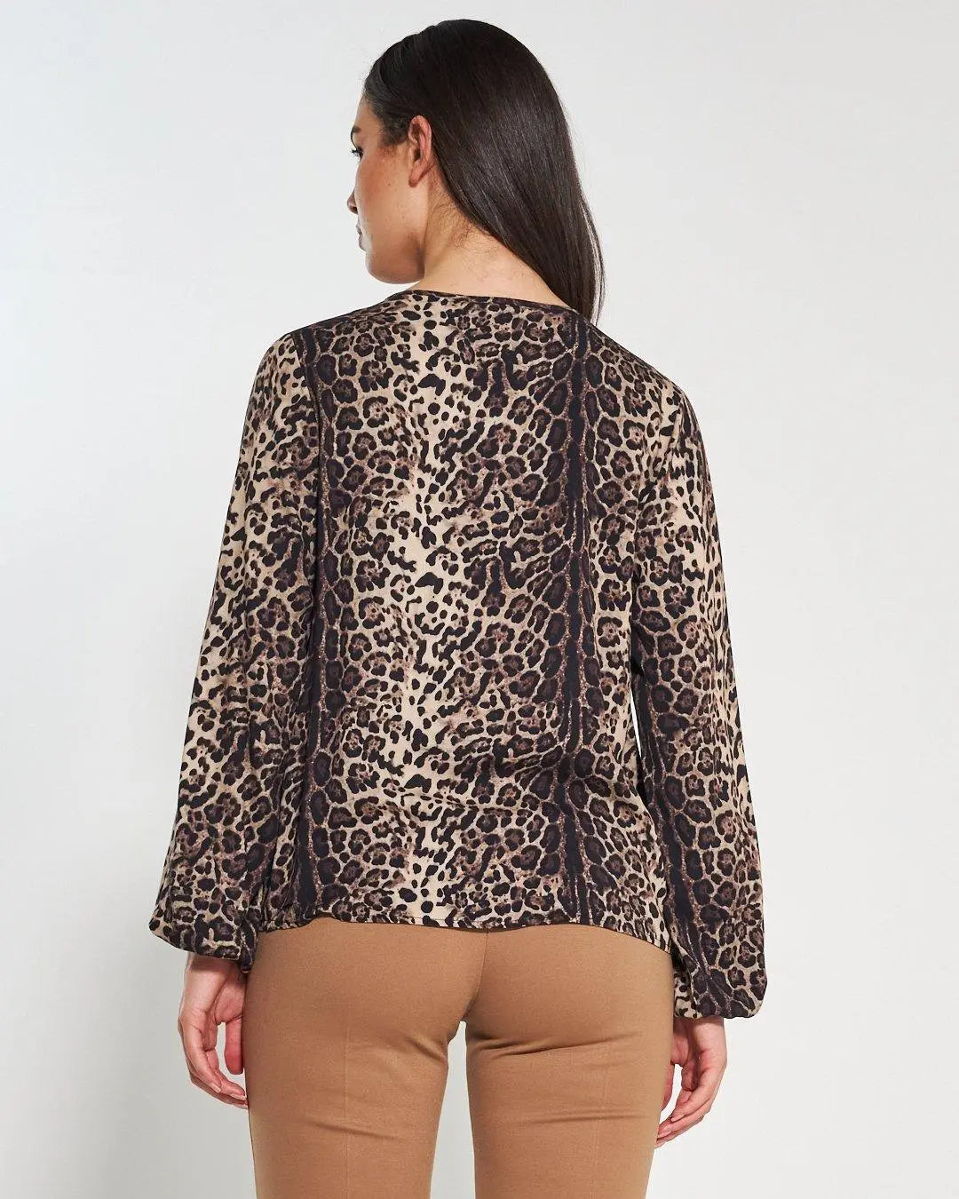 Blusa fantasia animalier NERO DORABELLA