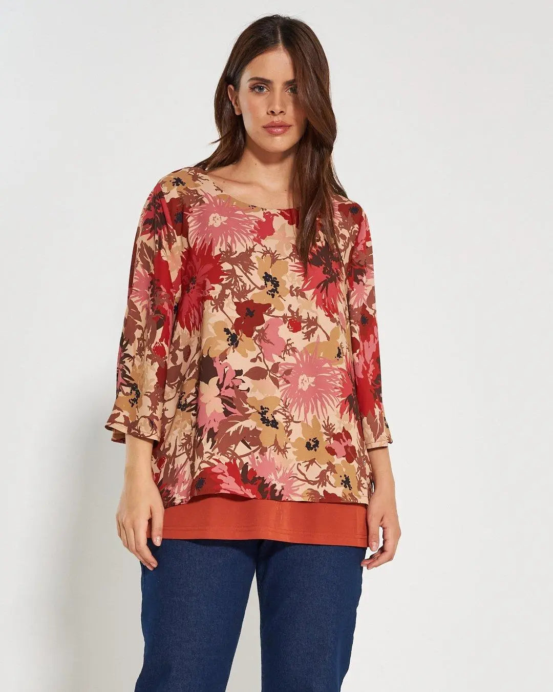 Blusa fantasia floreale COCCIO DORABELLA PIU'