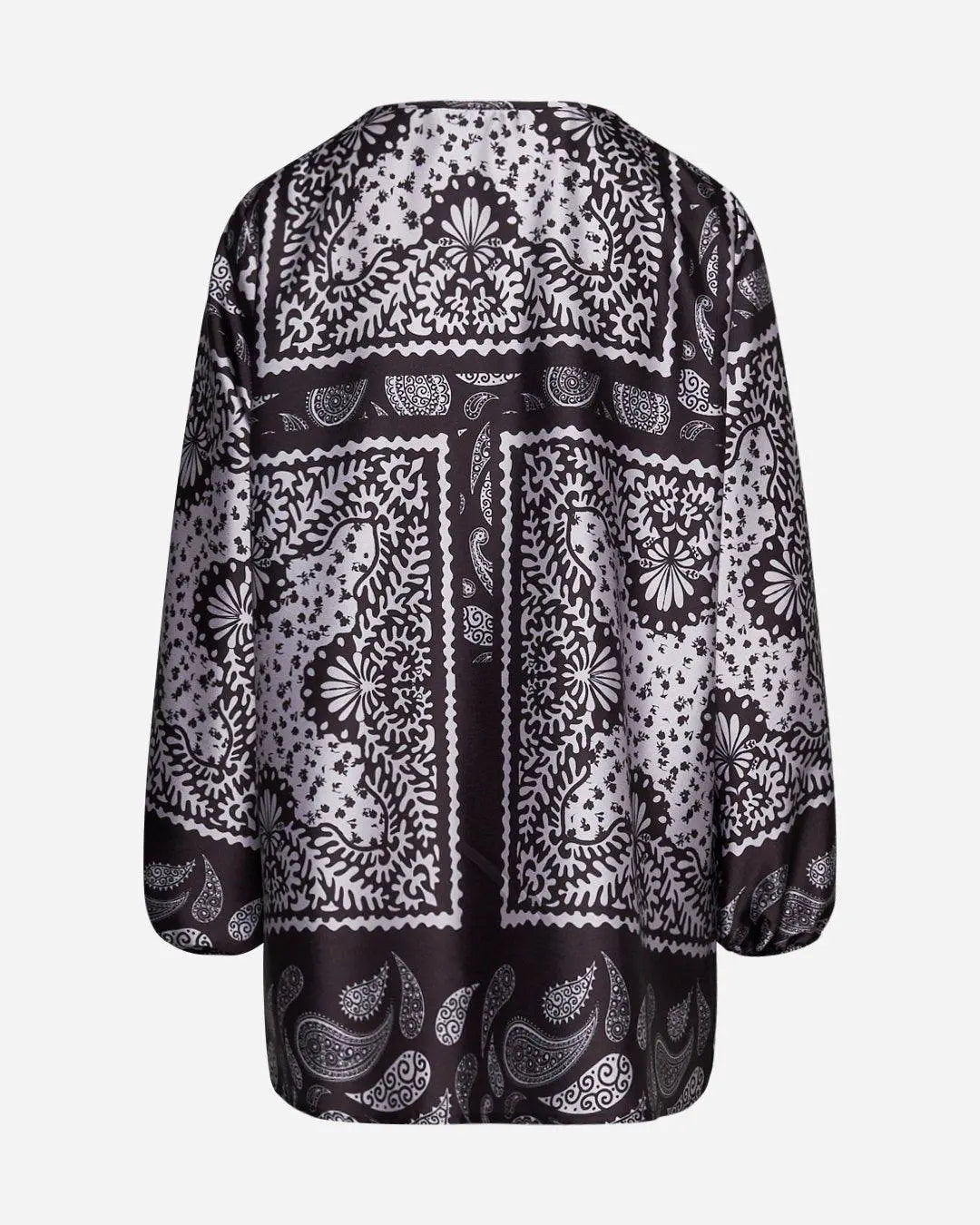 Blusa fantasia floreale GRIGIO PERLA DORABELLA PIU'