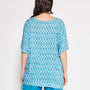 Blusa fantasia geometrica Celeste DORABELLA PIU'