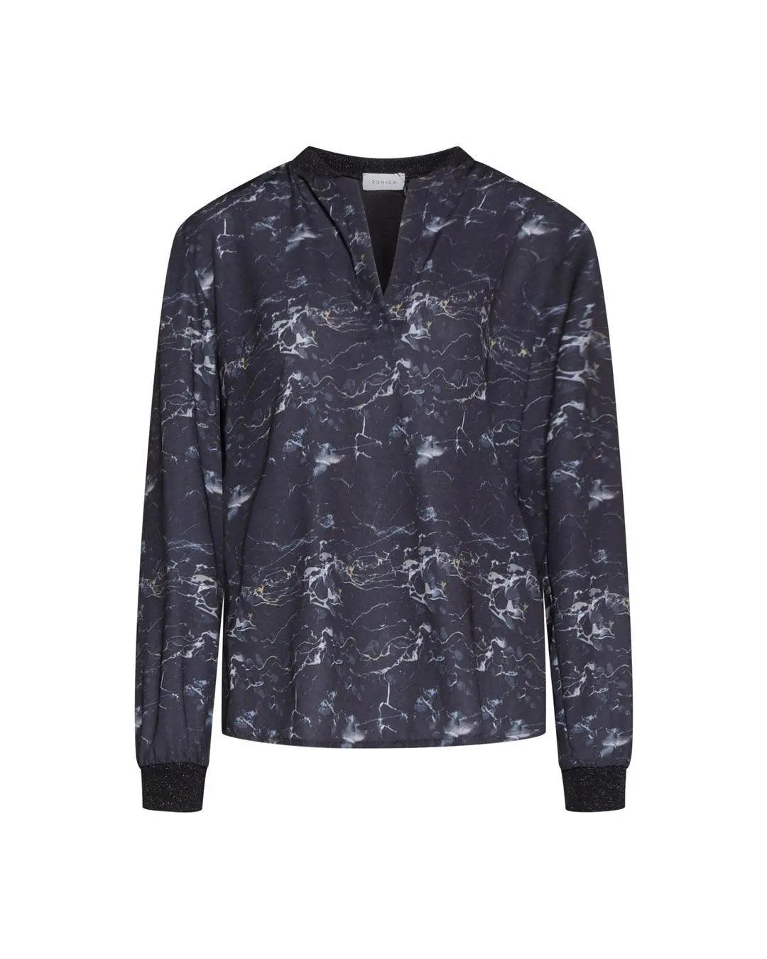 Blusa fantasia marbled NERO IRONICA