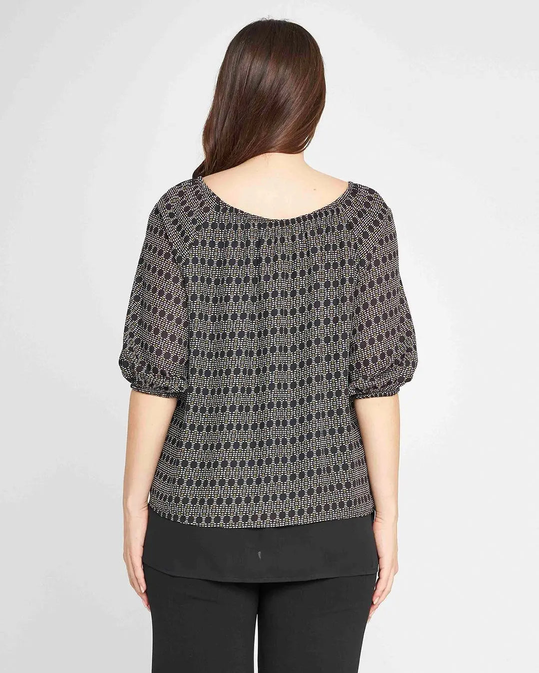 Blusa geometric NERO DORABELLA