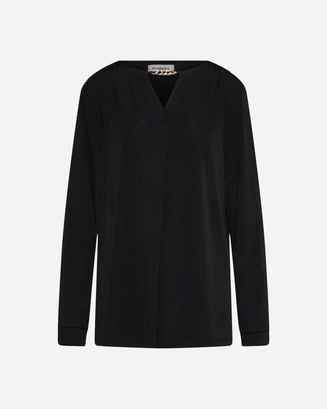 Blusa goccia accessorio NERO DORABELLA PIU'