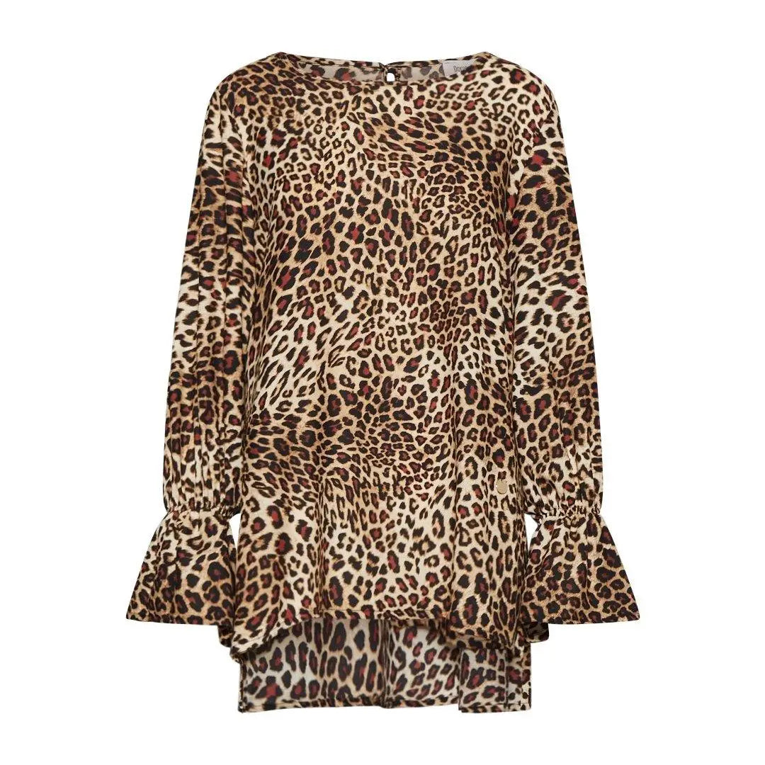 Blusa in fantasia animalier BEIGE DORABELLA XXL