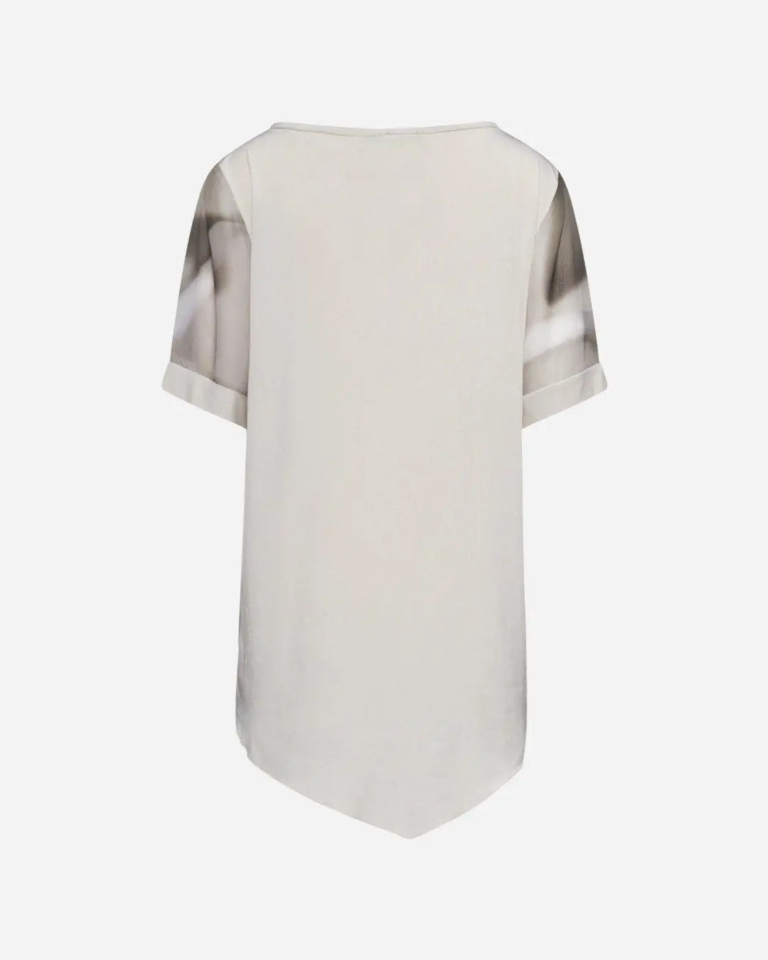 Blusa in fantasia astratta FANGO DORABELLA