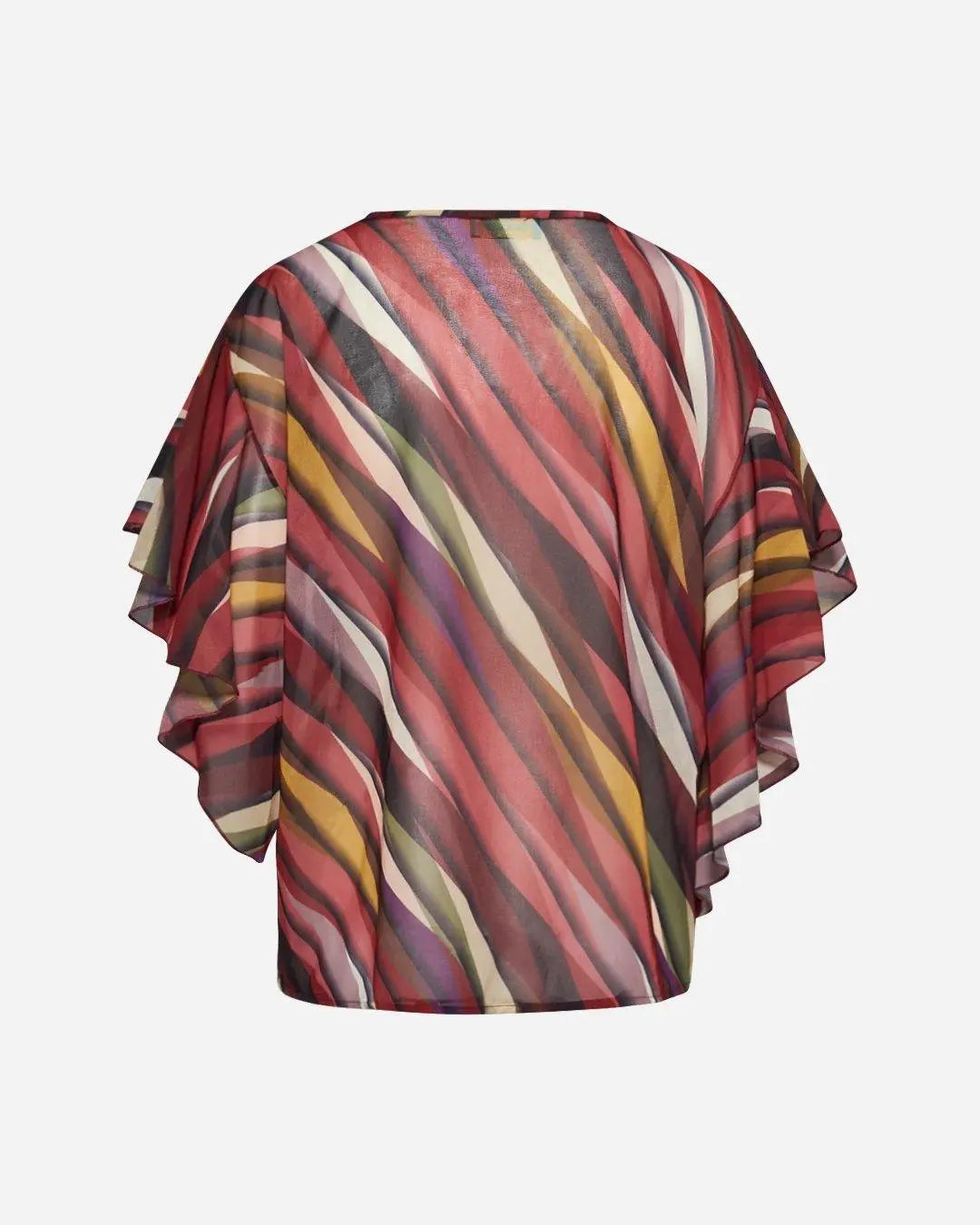 Blusa in fantasia con manica svasata INDIA DORABELLA