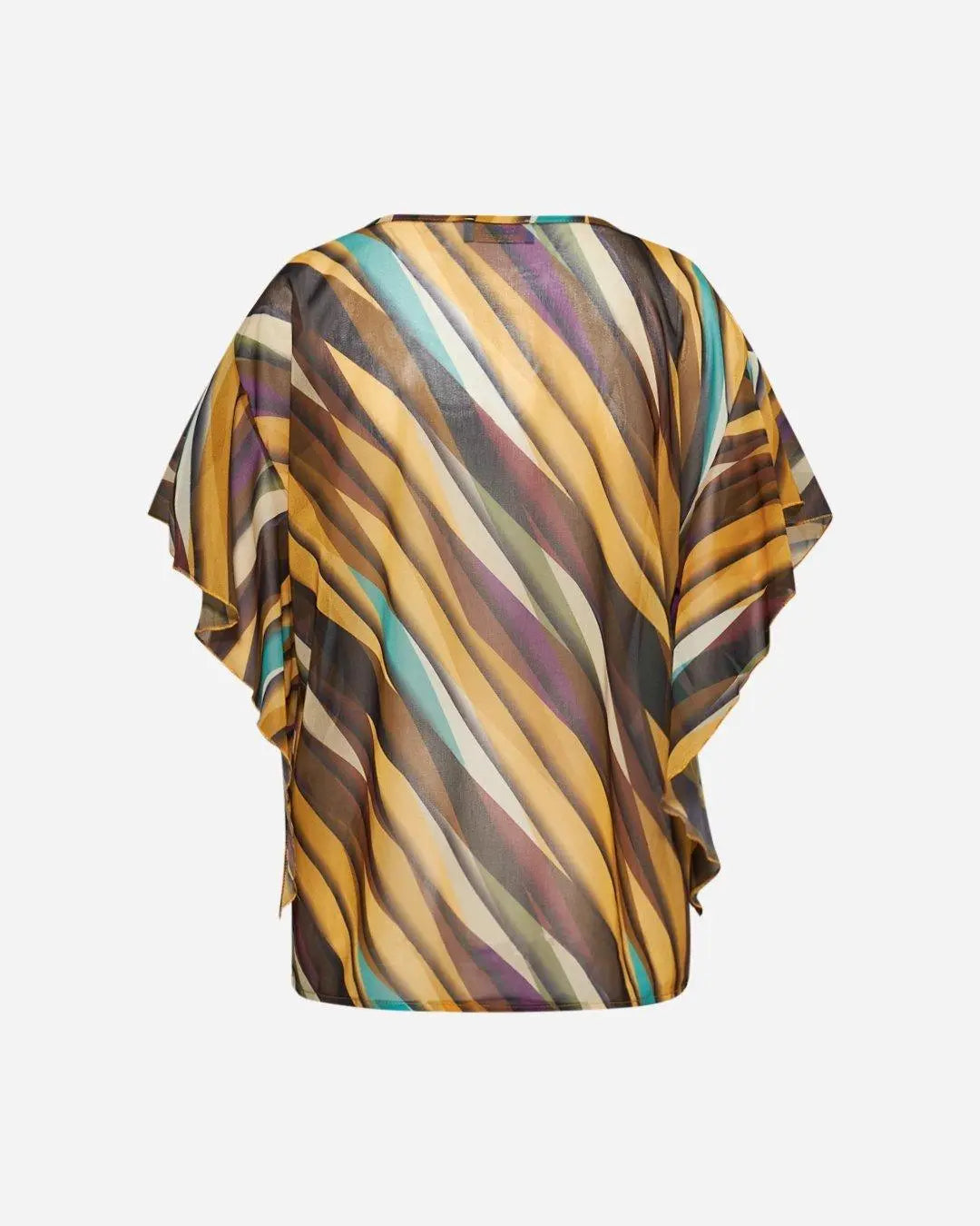 Blusa in fantasia con manica svasata OCRA DORABELLA