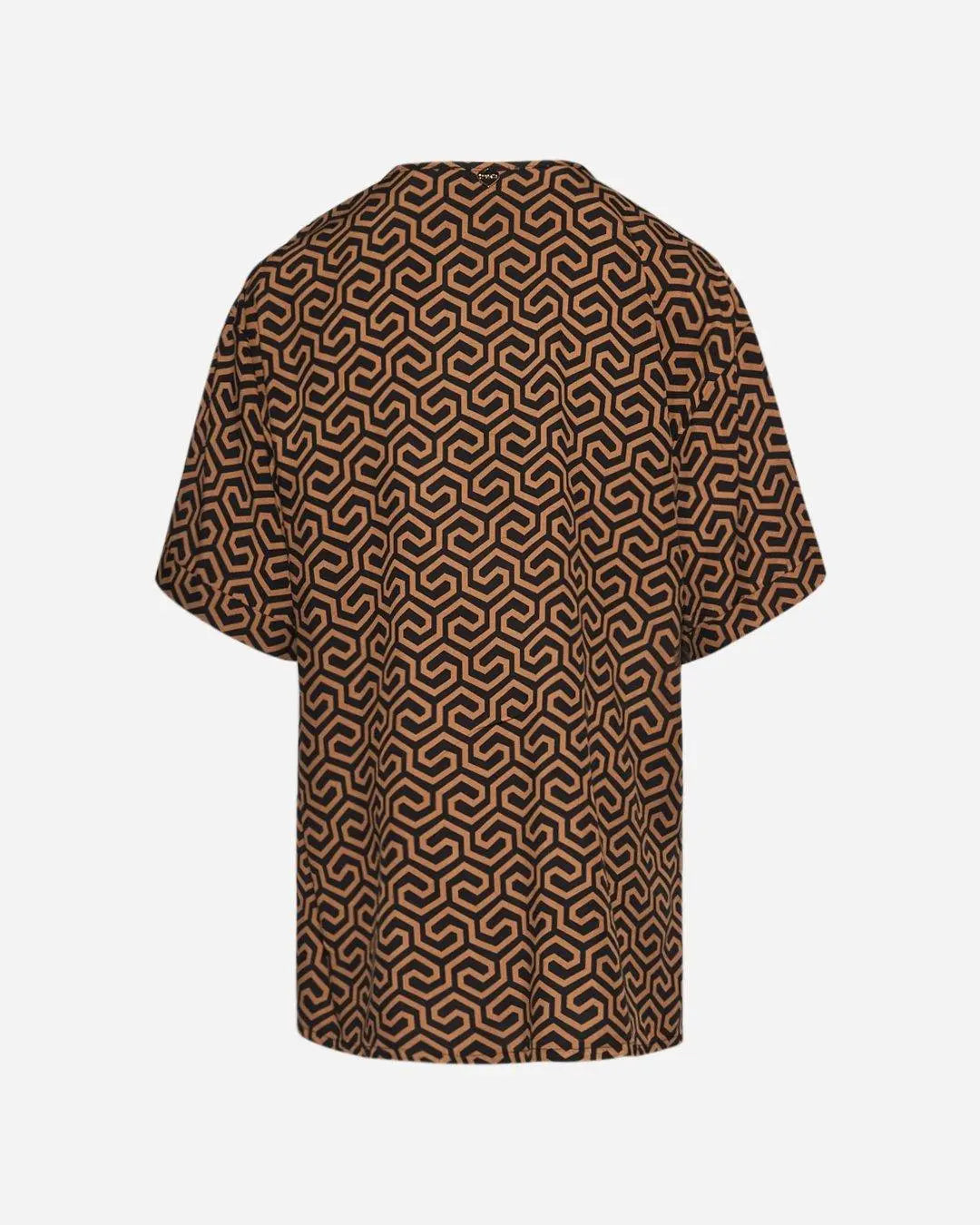 Blusa in fantasia geometric MORO DORABELLA