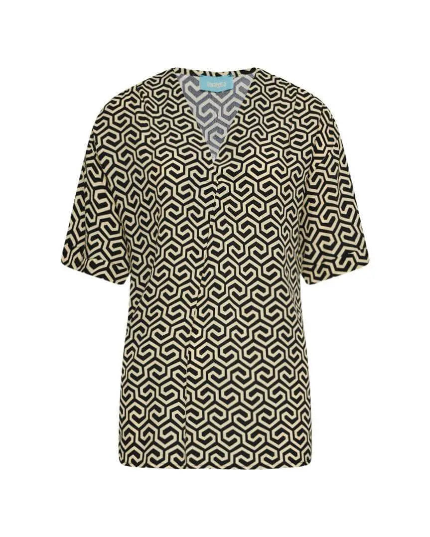 Blusa in fantasia geometric PANNA DORABELLA XXL