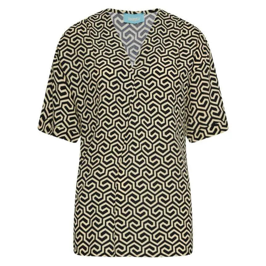 Blusa in fantasia geometric PANNA DORABELLA XXL