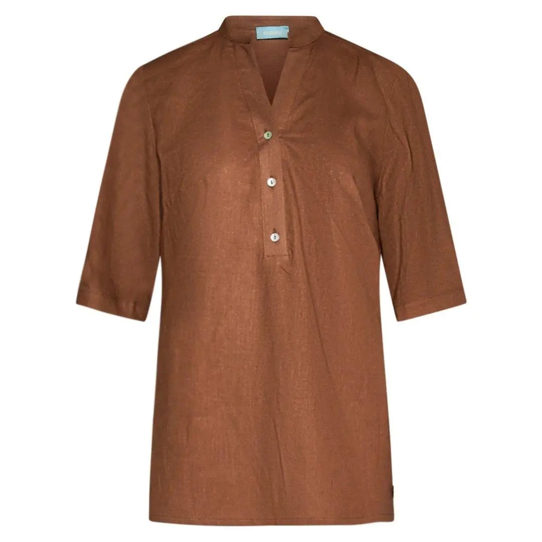 Blusa in lino CACAO DORABELLA XXL
