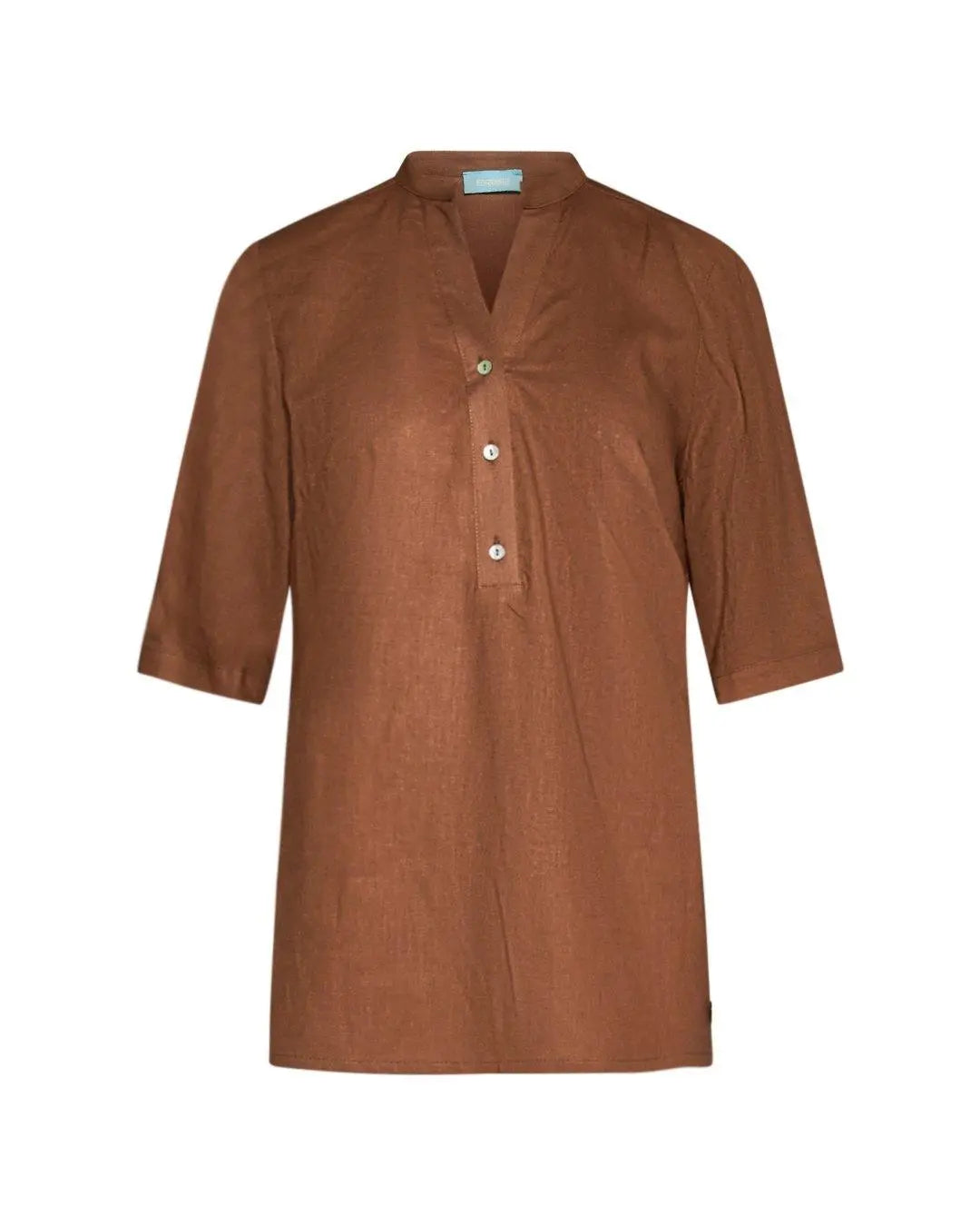 Blusa in lino CACAO DORABELLA XXL