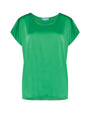 Blusa in tinta unita VERDE MELA DORABELLA XXL