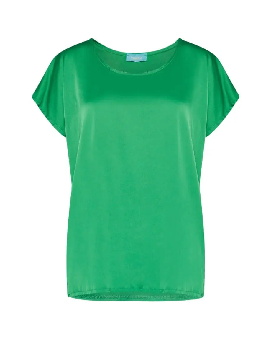 Blusa in tinta unita VERDE MELA DORABELLA XXL