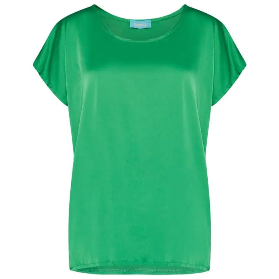 Blusa in tinta unita VERDE MELA DORABELLA XXL
