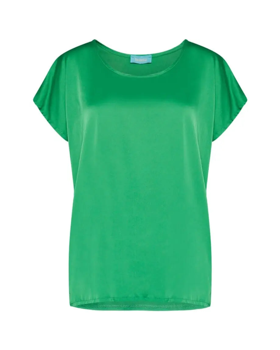 Blusa in tinta unita VERDE MELA DORABELLA XXL