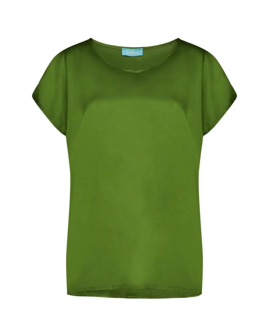 Blusa in tinta unita VERDE OLIVA DORABELLA XXL