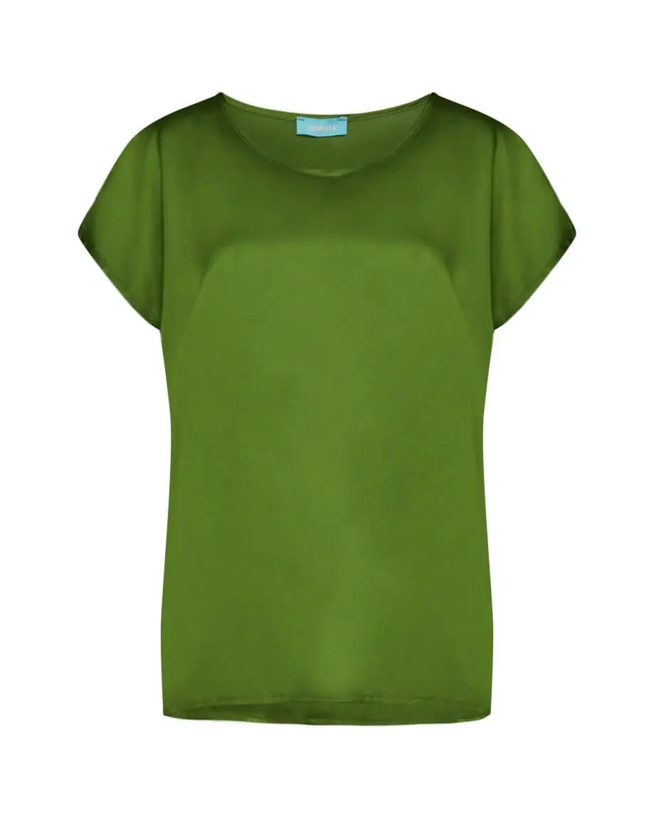 Blusa in tinta unita VERDE OLIVA DORABELLA XXL