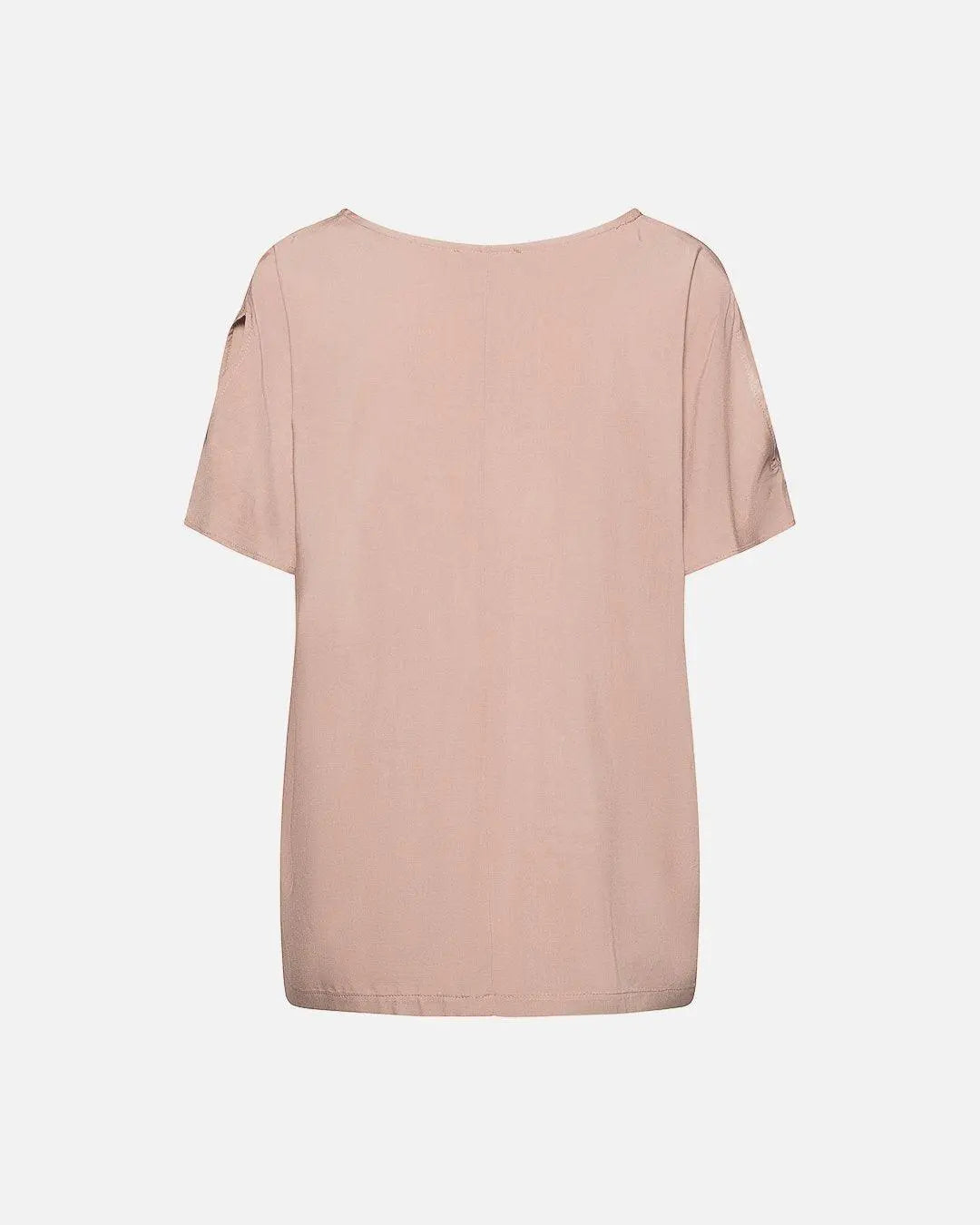 Blusa in viscosa con dettaglio spacchi BEIGE DORABELLA