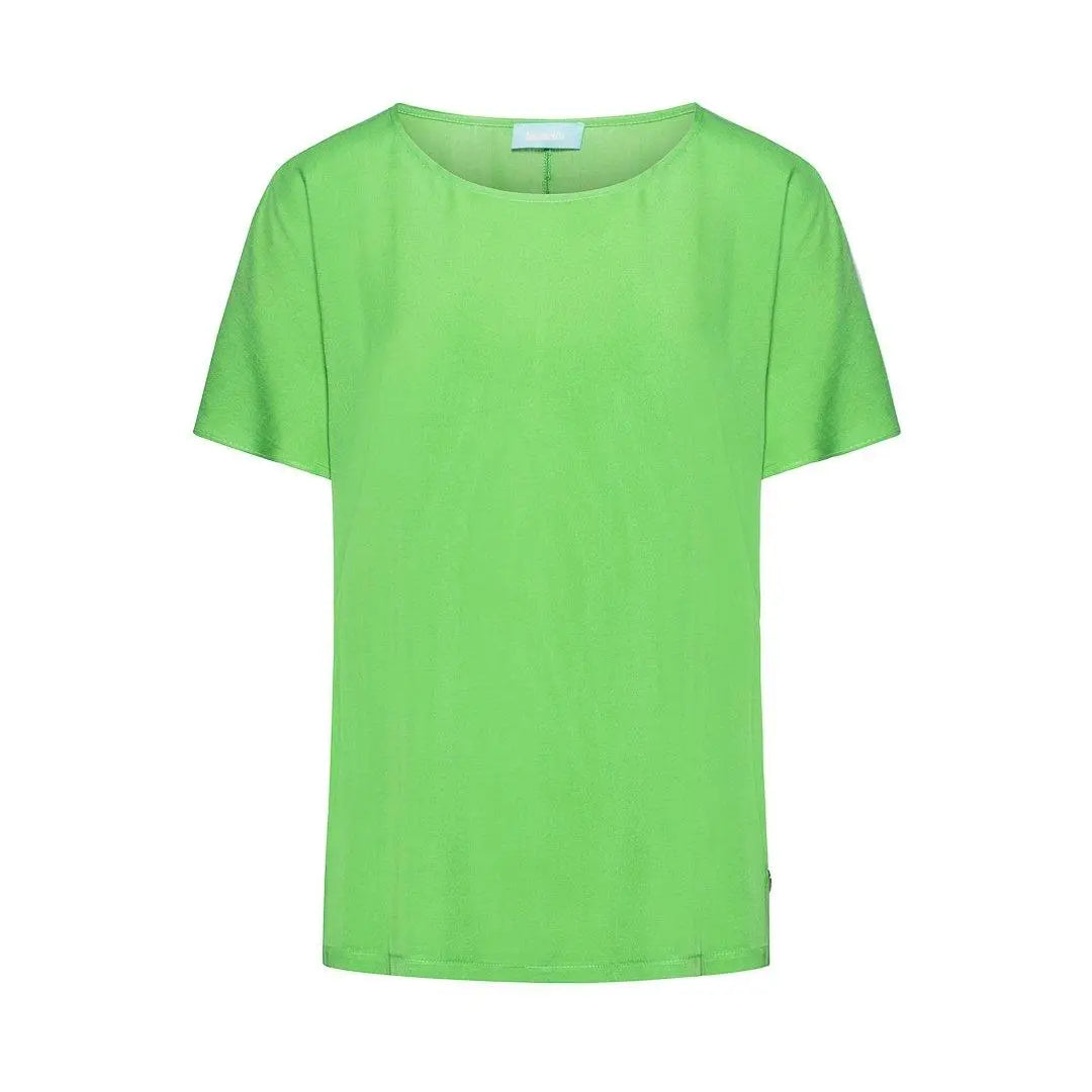 Blusa in viscosa con dettaglio spacchi VERDE ACIDO DORABELLA XL