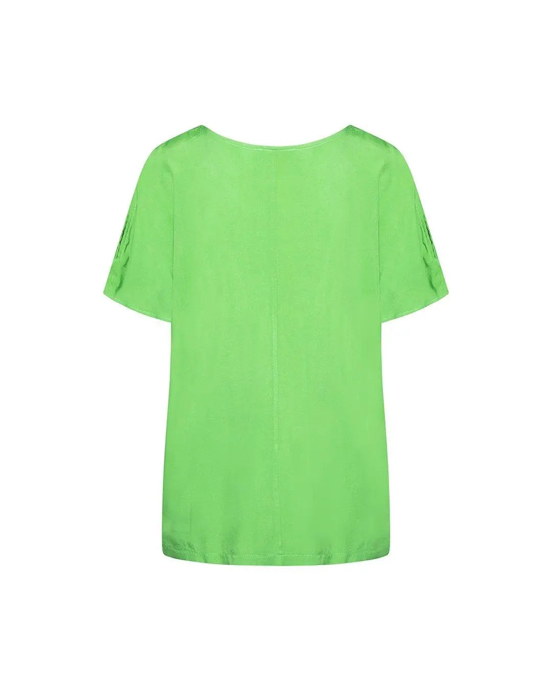 Blusa in viscosa con dettaglio spacchi VERDE ACIDO DORABELLA