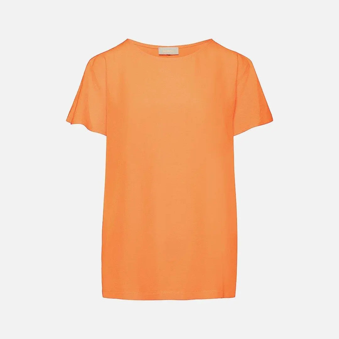 Blusa in viscosa modello kimono ARANCIO DORABELLA XL