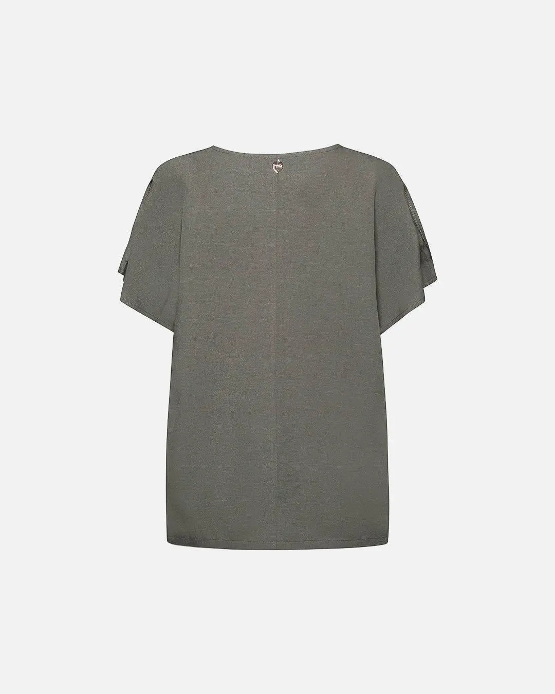 Blusa in viscosa modello kimono MILITARE DORABELLA