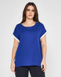 Blusa kimono ROYAL BLUE DORABELLA PIU' XXXL