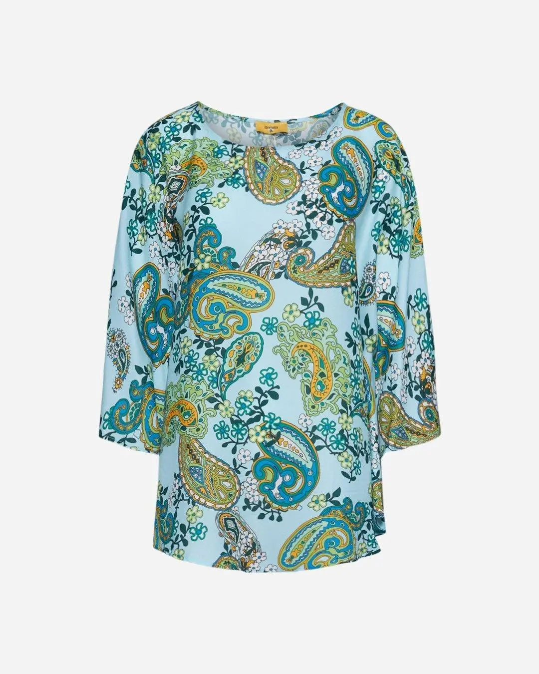Blusa kimono stampata ACQUA DORABELLA PIU' 47