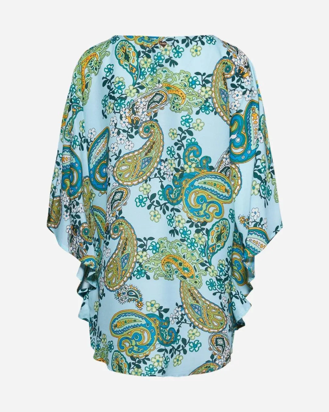 Blusa kimono stampata ACQUA DORABELLA PIU'