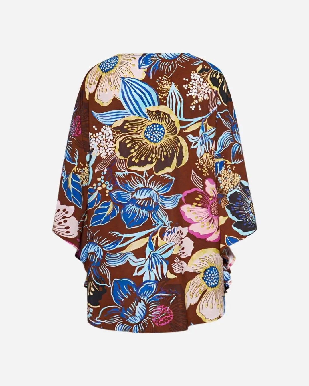 Blusa kimono stampata MORO-ROSA DORABELLA PIU'