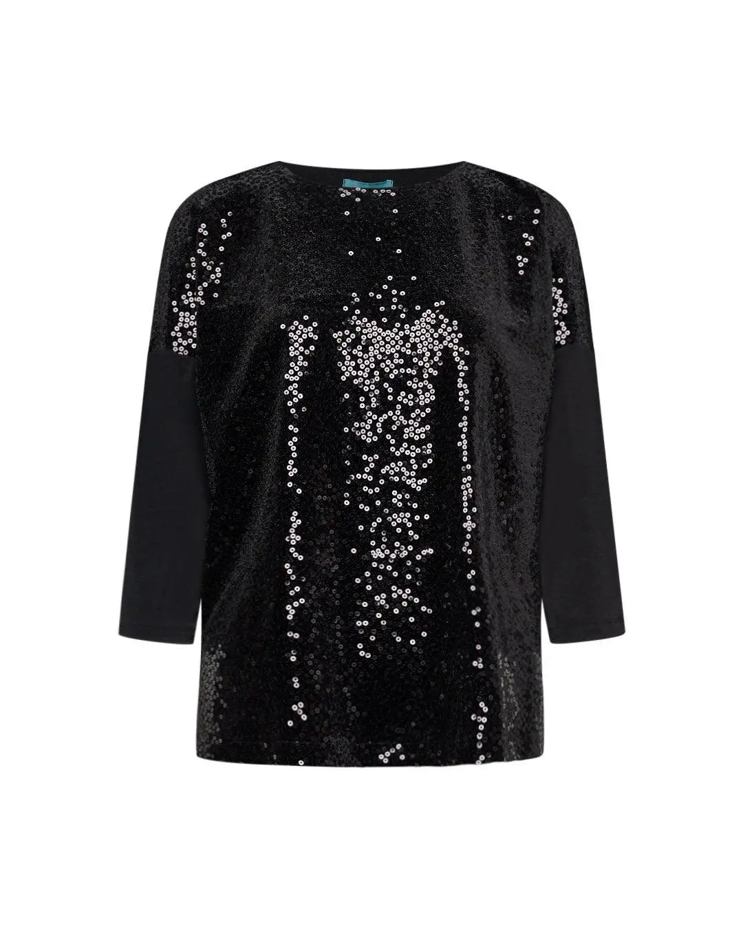 Blusa paillettes NERO DORABELLA