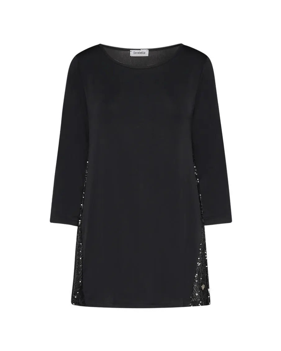 Blusa paillettes NERO DORABELLA COUTURE