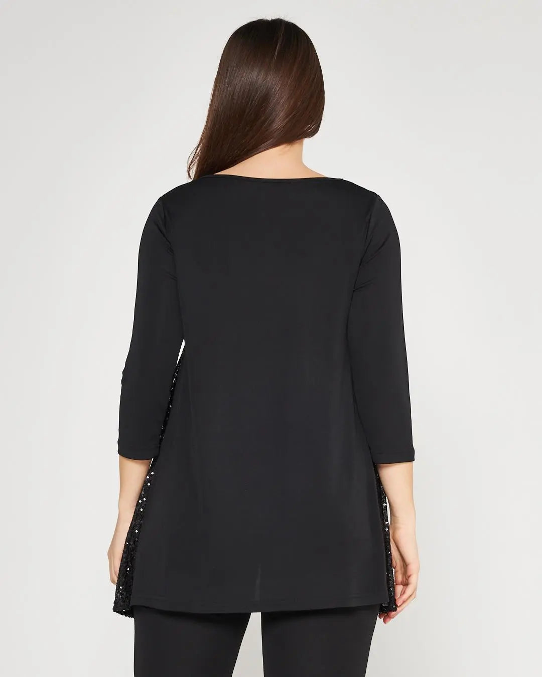 Blusa paillettes NERO DORABELLA COUTURE