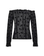 Blusa pois effetto trasparente NERO IRONICA 50