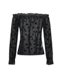Blusa pois effetto trasparente NERO IRONICA