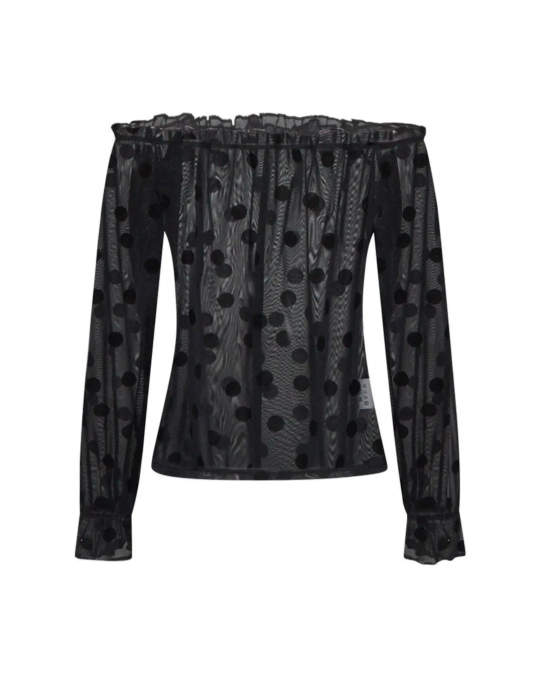 Blusa pois effetto trasparente NERO IRONICA