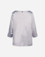 Blusa raso GRIGIO PERLA DORABELLA