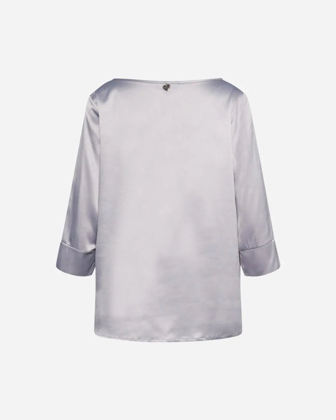 Blusa raso GRIGIO PERLA DORABELLA