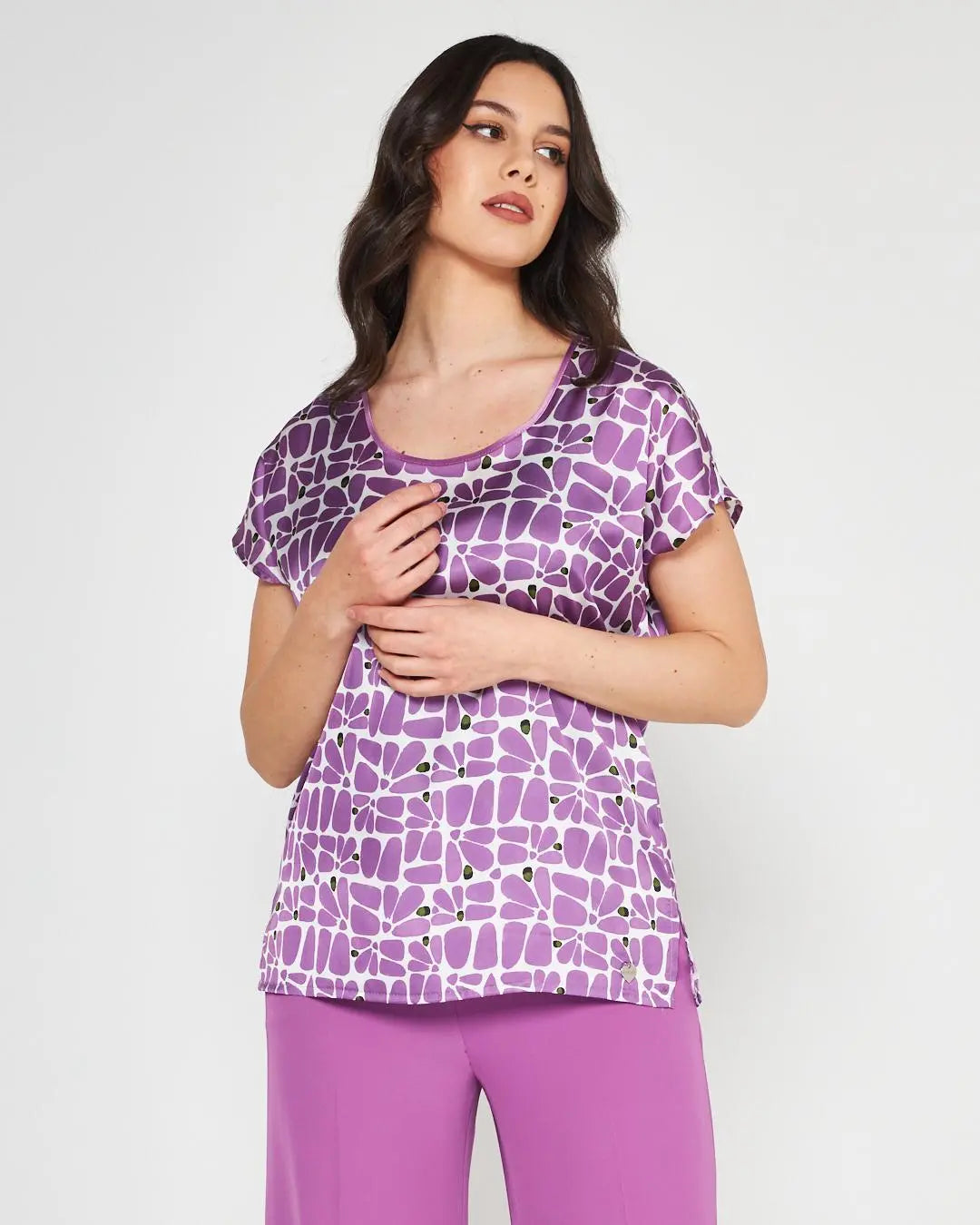 Blusa raso Viola DORABELLA