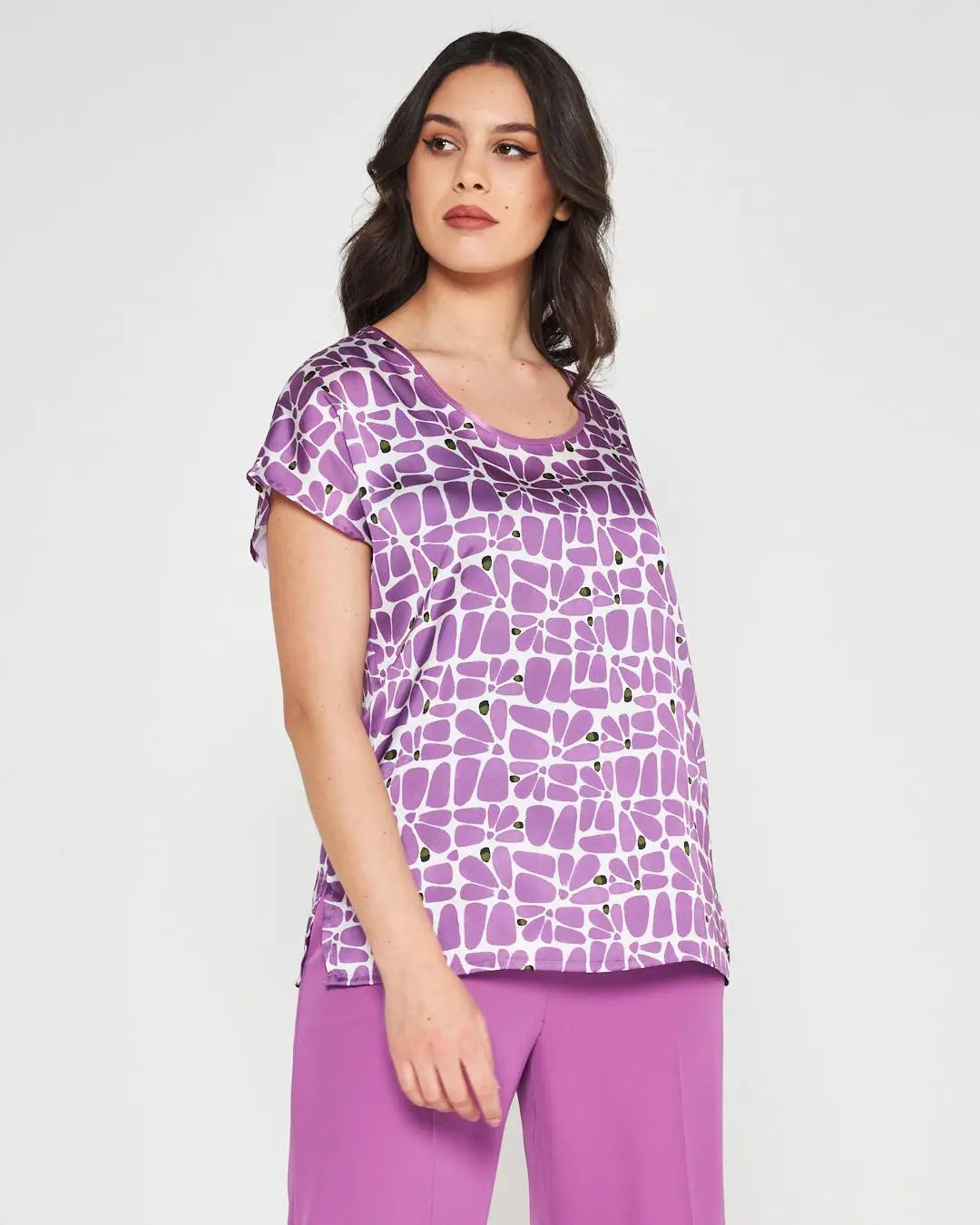 Blusa raso Viola DORABELLA