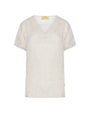 Blusa  scollo a V NATURALE DORABELLA PIU'