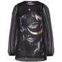 Blusa stampa moon NERO IRONICA