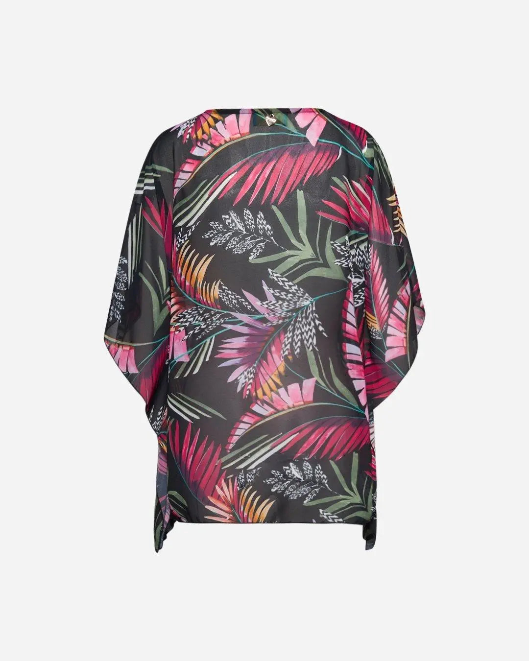 Blusa stampata con dettaglio paillettes FUXIA DORABELLA