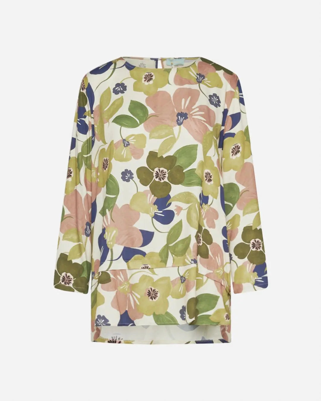 Blusa viscosa flower Verde DORABELLA